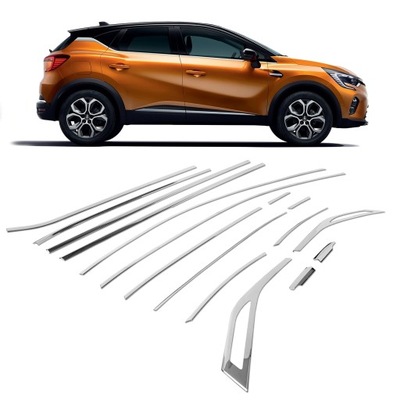 MOLDURAS PRZYOKIENNE WOKOL VENTANAS LATERALES PARA RENAULT CAPTUR 2019- | ACERO  