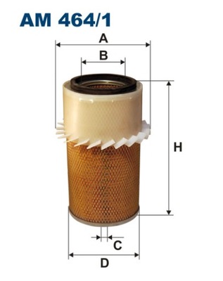 ФИЛЬТРON AM 464/1 ФИЛЬТР ВОЗДУХА