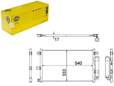 HELLA KONDENSATORIUS AUŠINTUVAS KONDICIONAVIMO [HELLA] 