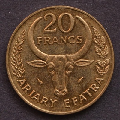 Madagaskar - 20 franków 1987