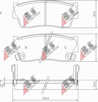 ZAPATAS DE FRENADO PARTE DELANTERA SUZUKI VITARA 1988-1999  