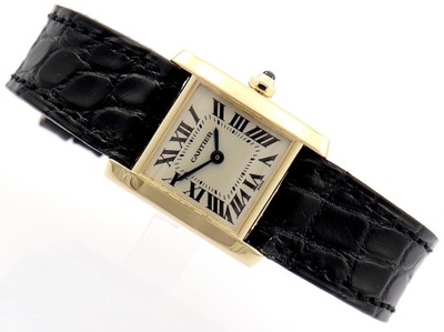 DAMSKI CARTIER TANK FRANCAISE SMALL 20MM 18K ŻÓŁTE ZŁOTO REF. 1820