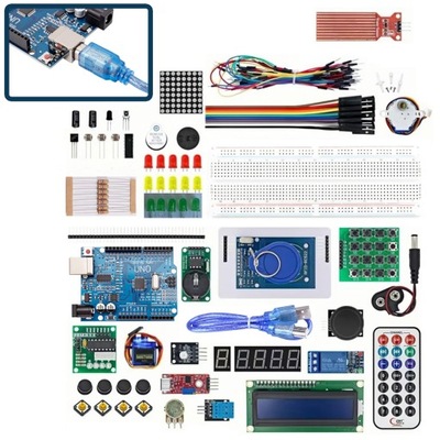 ZESTAW STARTOWY Arduino Uno R3 MODUŁ DO NAUKI PROGRAMOWANIA
