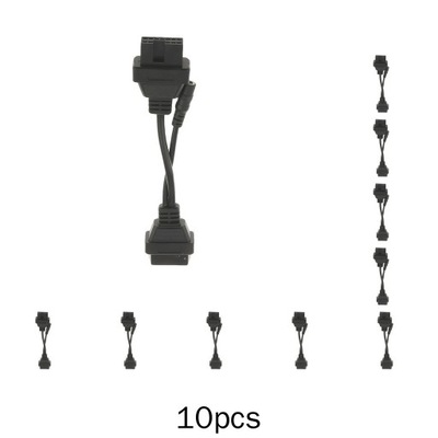 10x Jednoczęściowy adapter OBD1 OBD2 Kabel