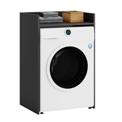 SZAFKA NA PRALKE ŁAZIENKOWA ANTRACYT SŁUPEK REGAŁ