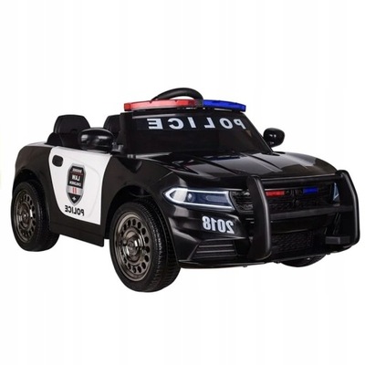 Samochód na akumulator Policja Dodge Czarny