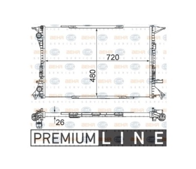 Радіатор audi q3 8u 15- 8k0121251r nowa фото №1