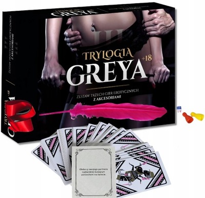 GRA PLANSZOWA EROTYCZNA SEX GREY ZESTAW 3 GIER