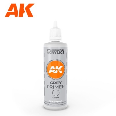 AK INTERACTIVE 11241 3GA GREY PRIMER 100ml