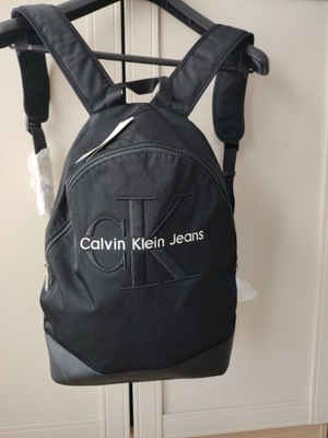 Calvin Klein Jeans plecak szkolny czarny Logo Nowy
