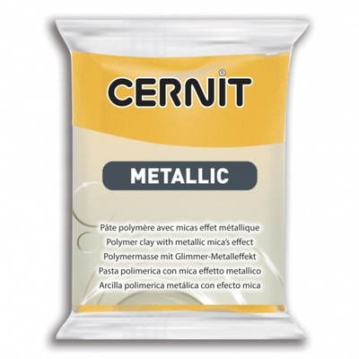 Modelina Cernit Metallic 700 YELLOW żółta 56g