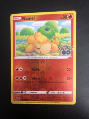 Numel R.HOLO Pokemon Go 2022 rok 013/078 POKEMON TCG