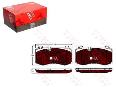 Trw тормозные колодки тормозные mercedes cls 550 c219 фото №1