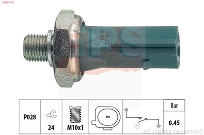 SENSOR DE PRESIÓN ACEITES AUDI A4 3,0 16- 1-800-174  