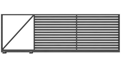 Nowoczesna brama przesuwna Joniec COMO