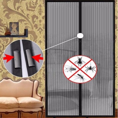 Wzmocniony magnetyczny moskitiera do drzwi kurtyna