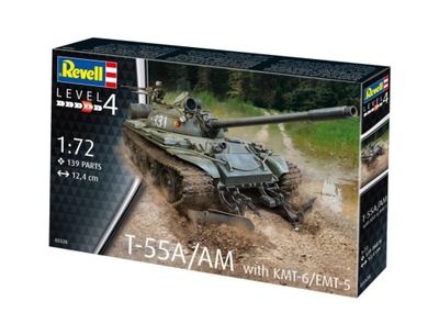 Model 1:72 T-55A/AM with KMT-6/EMT-5