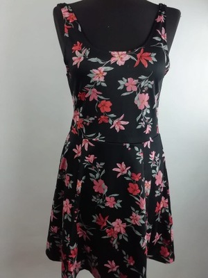 Sukienka letnia w kwiaty H&M Divided roz. 42
