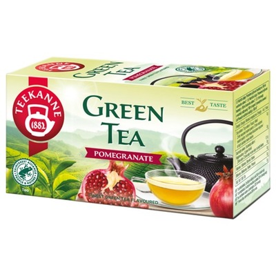 TEEKANNE GREEN TEA pomegranate GRANAT herbata zielona 20 KOPERT