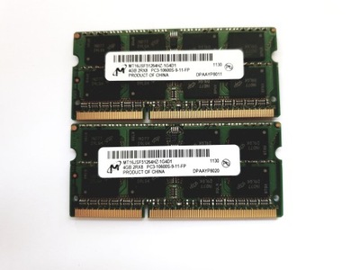 RAM DDR3 8GB 2x4GB DDR3 SO-DIMM PC3 10600S 1333MHz