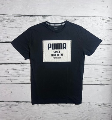 PUMA KOSZULKA MĘSKA T-SHIRT BAWEŁNA NADRUK LOGO