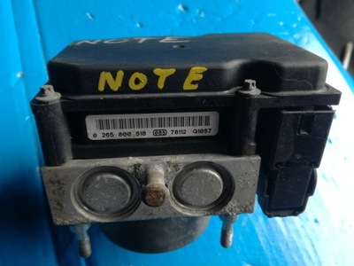 Nissan note e11 2006 - 2012 rok насос abs 0265800518 фото №1
