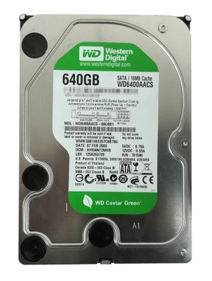 Dysk HDD 3,5 WD6400AAC 640GB 16MB 5,4K SATA II