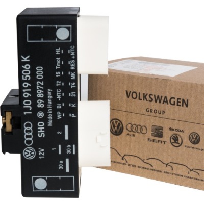 Блок управления модуля вентиляторов 1j0919506k audi vw фото №1