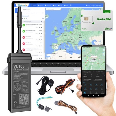Lokalizator GPS LBS 4G 9-90V Podsłuch SOS IP66 Platforma WWW Android iOS