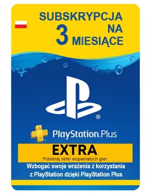 PlayStation Plus EXTRA 3 miesiące / 90 dni