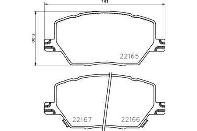 BREMBO КОЛОДКИ ТОРМОЗНЫЕ ЗАД FIAT 500X JEEP COMPASS RENEGADE 1.0-2.4