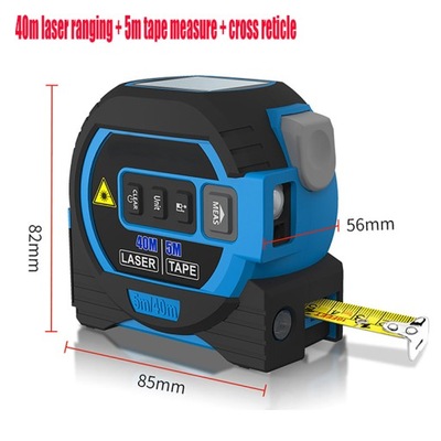 3 In 1 Laser Tape Measure Laser Distance Measuring Rangefinder Infrared