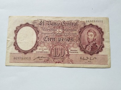 ARGENTYNA 100 PESOS 1935 P267b (8253)