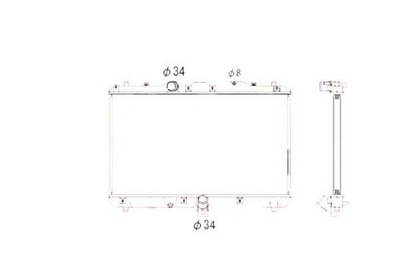 Nrf радиатор fiat sedici 06- фото №1