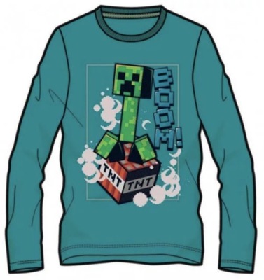 Koszulka T-shirt MINECRAFT CREEPER TNT 128cm/8lat