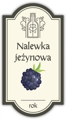 Nalewka JEŻYNOWA – etykieta na butelkę 1 szt.