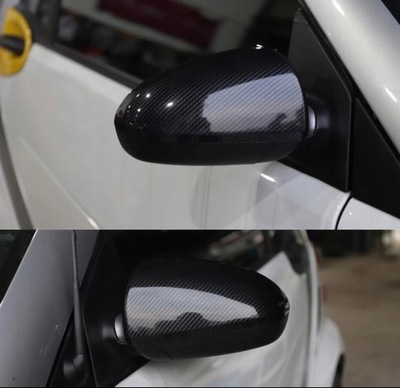 CARBON ON MIRRORS I KLAMCE SMART FORTWO 09-14  