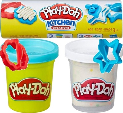 PLAYDOH CIASTOLINA TUBY Z FOREMKAMI KUCHNIA HASBRO