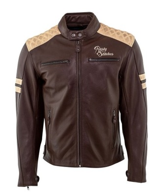 CHAQUETA MOTOCICLETA RETRO RUSTY STITCHES 3XL  