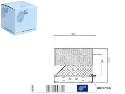 ФІЛЬТР ПОВІТРЯ AUDI A8 D5 3.0H 4.0H 06.17- BLUE PRINT