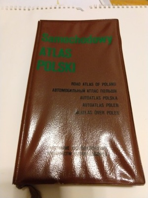 Samochodowy atlas Polski PRL 1983 rok