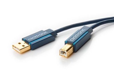 Kabel przewód USB 2.0 A/B pozłacany 3m