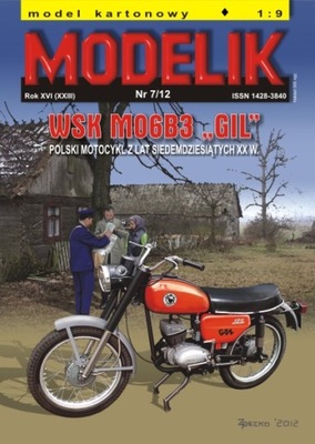 Modelik 7/12 WSK M06 B3 GIL - polski motocykl 1:9
