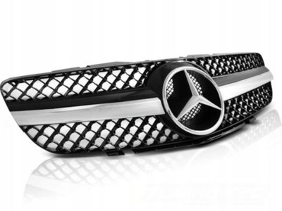 РЕШЁТКА MERCEDES SL R230 01-06 CL63 STYLE BLACK CHRO