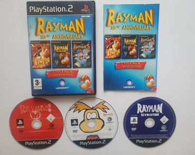 RAYMAN 10 ANNIVERSARY 3 GRY RAYMAN M RAYMAN REVOLUTION RAYMAN 3 PS2