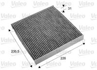 VALEO FILTER CABIN CARBON PC PROTECT / HONDA ACCORD VII 02-/VIII 07  