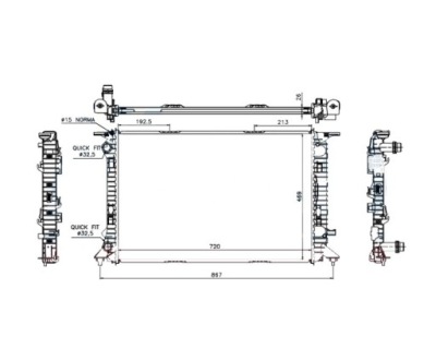 Радіатор audi q5 8r , 09.08 - 06.12 8k0.121.251 r фото №1