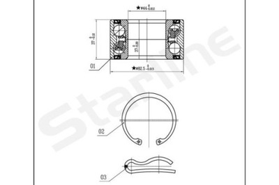 GUOLIO I STEBULĖS RATŲ STARLINE LO 03423 