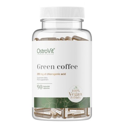 Termogeniki kapsułki OstroVit Green Coffee Vege Kawa zielona 90 szt.