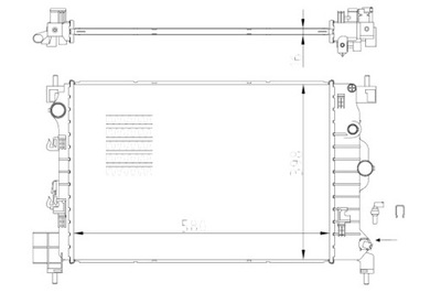 NRF AUŠINTUVAS VARIKLIO VANDENS CHEVROLET AVEO TRAX OPEL MOKKA MOKKA X 1.6 